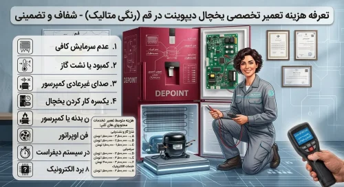هزینه تعمیر یخچال دیپوینت در قم چقدر است؟ هزینه تعمیر یخچال دیپوینت در قم چقدر است؟