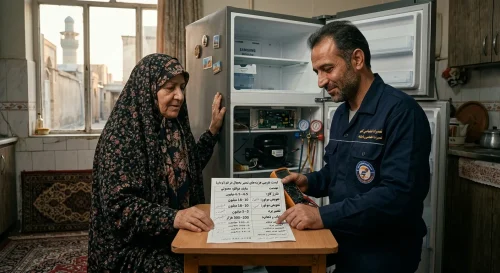 قیمت تعمیر یخچال در قم بر اساس مدل و نوع خرابی