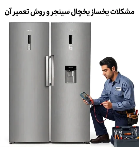 مشکلات یخساز یخچال سینجر و روش تعمیر آن مشکلات یخساز یخچال سینجر و روش تعمیر آن
