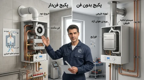تفاوت پکیج فن‌دار و بدون فن