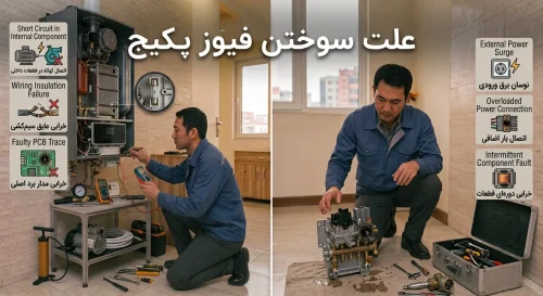 علت سوختن فیوز پکیج علت سوختن فیوز پکیج