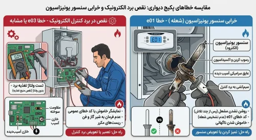 تفاوت خرابی برد و خرابی سنسور تفاوت خرابی برد و خرابی سنسور