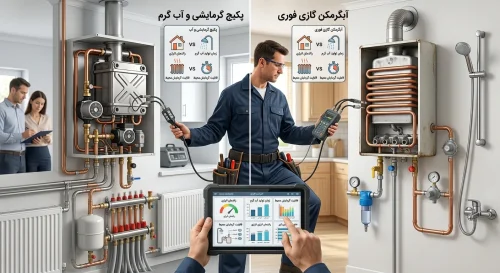 تفاوت پکیج و آبگرمکن