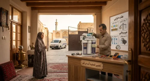 تعمیر تصفیه آب در قم: راهنمای کامل علت خرابی، عیبیابی و پیشگیری تعمیر تصفیه آب در قم: راهنمای کامل علت خرابی، عیبیابی و پیشگیری